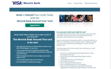 Merrick Bank Direct Mail Offer